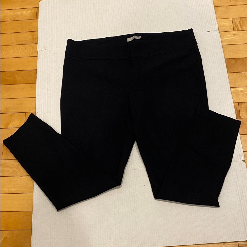Dalia Black textured Pull-on stretchy Pants Size 16 - Picture 11 of 11